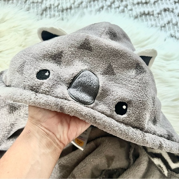 Cute grey koala animal hood robe for toddler - Picture 4 of 4